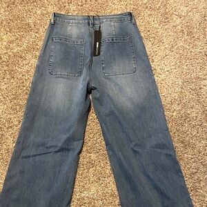 Fashion Nova Blue Flare & Wide Leg Jeans